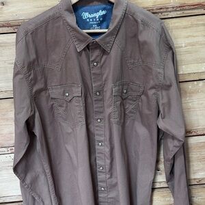 Wrangler Cotton Cowboy Style Snap Men’s Shirt